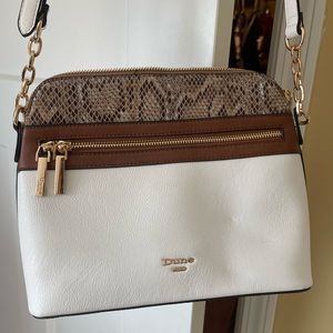 White/snake crossbody